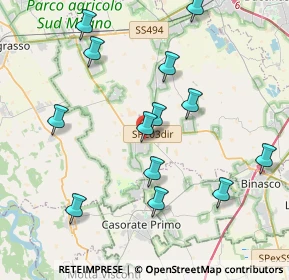 Mappa Vicolo Costa, 20088 Rosate MI, Italia (4.15615)