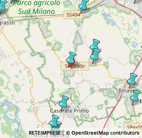 Mappa Vicolo Costa, 20088 Rosate MI, Italia (7.425)
