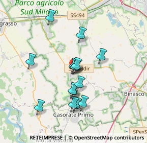 Mappa Via Circonvallazione, 20088 Rosate MI, Italia (2.966)