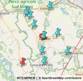 Mappa Via Circonvallazione, 20088 Rosate MI, Italia (3.8225)