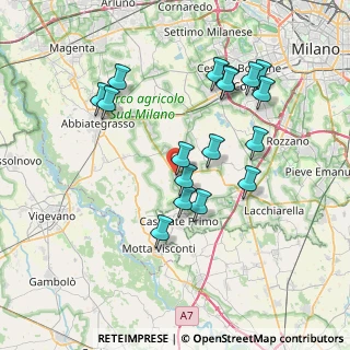 Mappa Via Giuseppe Verdi, 20088 Rosate MI, Italia (7.25)