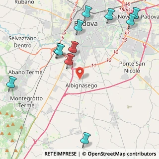 Mappa Via Francesco Petrarca, 35020 Albignasego PD, Italia (5.44273)