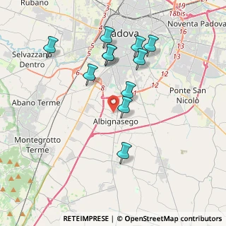 Mappa Via Francesco Petrarca, 35020 Albignasego PD, Italia (3.66)