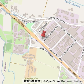 Mappa Via A. Volta, 1A, 35020 Legnaro, Padova (Veneto)