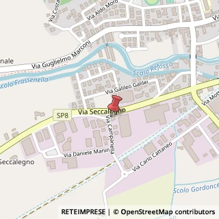 Mappa Via Seccalegno, 31, 36040 Sossano, Vicenza (Veneto)
