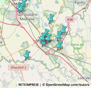 Mappa Via degli Ulivi, 20077 Melegnano MI, Italia (3.25917)