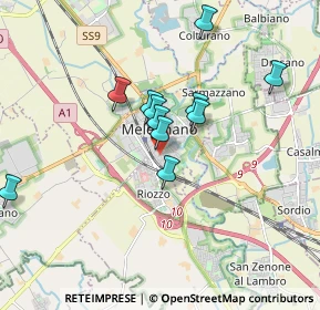 Mappa Via degli Ulivi, 20077 Melegnano MI, Italia (1.48273)