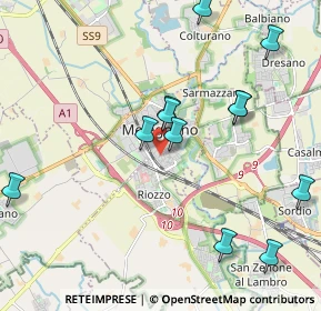 Mappa Via degli Ulivi, 20077 Melegnano MI, Italia (2.2175)