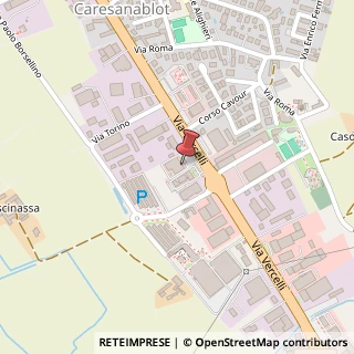 Mappa Via Vercelli, 25, 13030 Caresanablot, Vercelli (Piemonte)