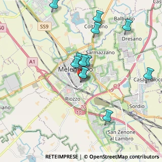 Mappa Via dei Gerani, 20077 Melegnano MI, Italia (1.78667)