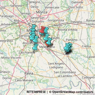 Mappa Via dei Gerani, 20077 Melegnano MI, Italia (11.0165)