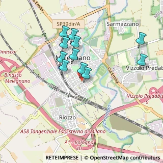 Mappa Via Giardino, 20077 Melegnano MI, Italia (0.82727)