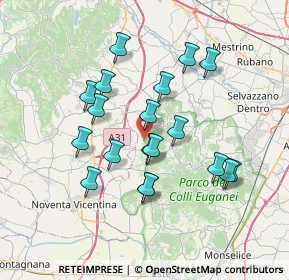 Mappa Via Verdi, 35030 Rovolon PD, Italia (6.49579)