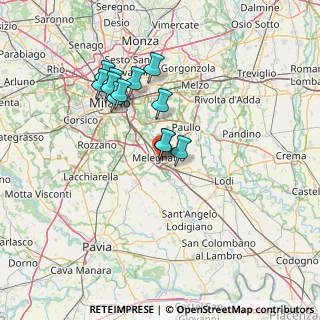 Mappa Via dei Ciclamini, 20077 Melegnano MI, Italia (12.00583)