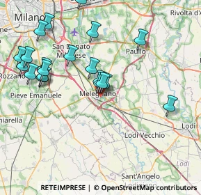 Mappa Via dei Ciclamini, 20077 Melegnano MI, Italia (8.4845)