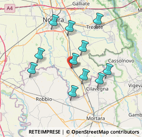 Mappa Vicolo del Castello, 28079 Vespolate NO, Italia (6.70636)