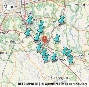Mappa Vizzolo Predabissi, 20077 Vizzolo Predabissi MI, Italia (6.65438)