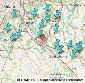 Mappa Vizzolo Predabissi, 20077 Vizzolo Predabissi MI, Italia (9.3435)