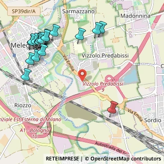 Mappa Vizzolo Predabissi, 20077 Vizzolo Predabissi MI, Italia (1.382)