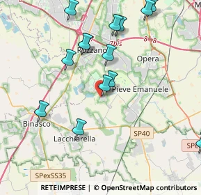 Mappa Via della Chiesa, 20080 Basiglio MI, Italia (5.49421)