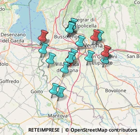 Mappa Via Sant' Eurosia, 37069 Villafranca di Verona VR, Italia (12.105)