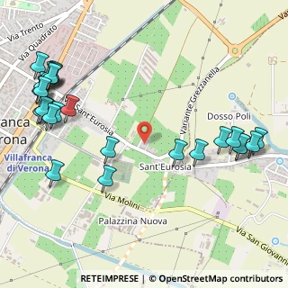 Mappa Via Sant' Eurosia, 37069 Villafranca di Verona VR, Italia (0.70769)