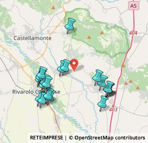 Mappa Strada per Feletto, 10011 Agliè TO, Italia (3.9435)