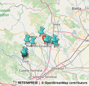 Mappa Strada per Feletto, 10011 Agliè TO, Italia (11.38083)