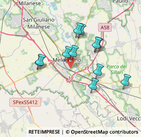 Mappa Via dei Cedri, 20077 Melegnano MI, Italia (3.17545)