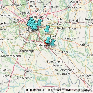 Mappa Via dei Cedri, 20077 Melegnano MI, Italia (11.82091)