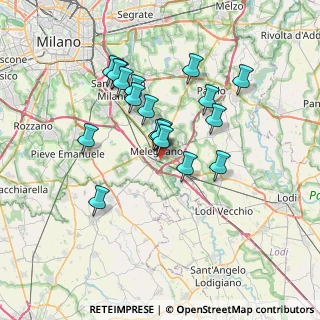 Mappa Via dei Cedri, 20077 Melegnano MI, Italia (6.06684)