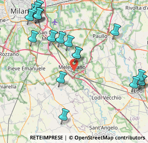 Mappa Via dei Cedri, 20077 Melegnano MI, Italia (10.405)