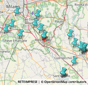 Mappa Via dei Cedri, 20077 Melegnano MI, Italia (10.6635)