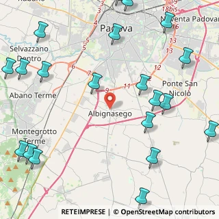 Mappa Vicolo Giuseppe Parini, 35020 Albignasego PD, Italia (6.259)