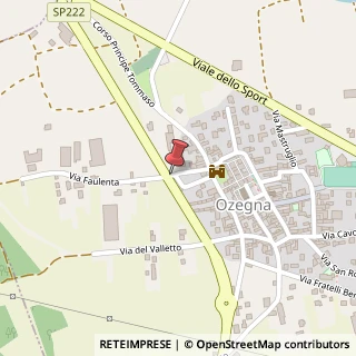 Mappa Via Faulenta, 10080 Ozegna, Torino (Piemonte)