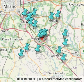 Mappa Viale Lombardia, 20070 Vizzolo Predabissi MI, Italia (6.86632)