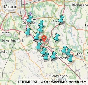 Mappa Viale Lombardia, 20070 Vizzolo Predabissi MI, Italia (6.66)