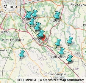 Mappa Viale Lombardia, 20070 Vizzolo Predabissi MI, Italia (7.11889)