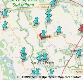 Mappa Via Cavour, 20088 Rosate MI, Italia (5.7615)