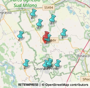Mappa Via Cavour, 20088 Rosate MI, Italia (3.57083)