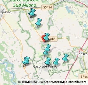 Mappa Via Cavour, 20088 Rosate MI, Italia (3.67615)