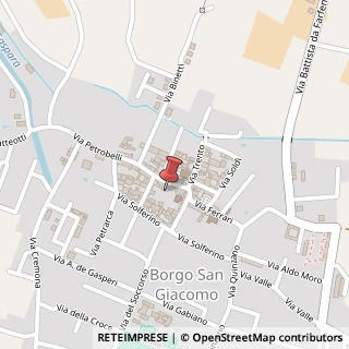 Mappa Piazza Rimembranza, 12, 25022 Borgo San Giacomo, Brescia (Lombardia)