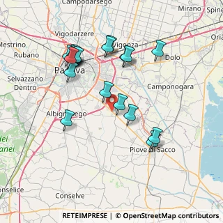 Mappa Via Romea, 35020 Padova PD, Italia (7.7145)