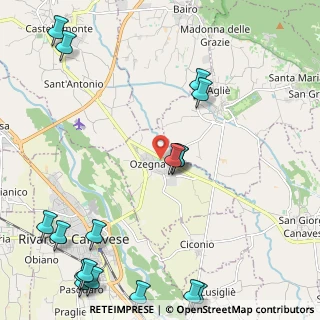 Mappa Via Carlo Alberto, 10080 Ozegna TO, Italia (3.19444)
