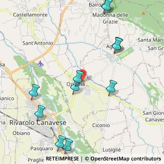 Mappa Via Carlo Alberto, 10080 Ozegna TO, Italia (2.76333)