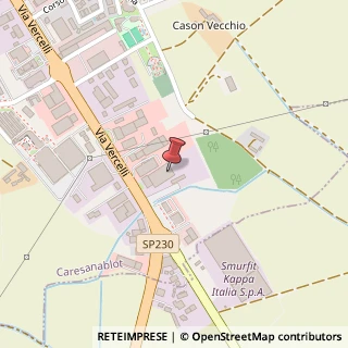 Mappa SP230, 4, 13030 Caresanablot, Vercelli (Piemonte)