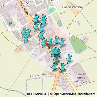 Mappa Via Vercelli, 13010 Caresanablot VC, Italia (0.2072)