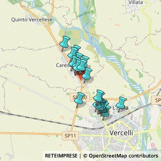 Mappa Via Vercelli, 13010 Caresanablot VC, Italia (1.289)