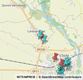 Mappa SS Vercelli-Biella, 13030 Caresanablot VC (2.80545)