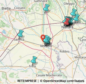 Mappa Via Vercelli, 13010 Caresanablot VC, Italia (16.98895)